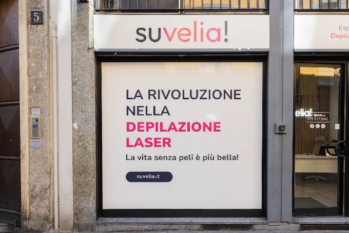 Vetrina epilazione laser a diodo Milano Suvelia